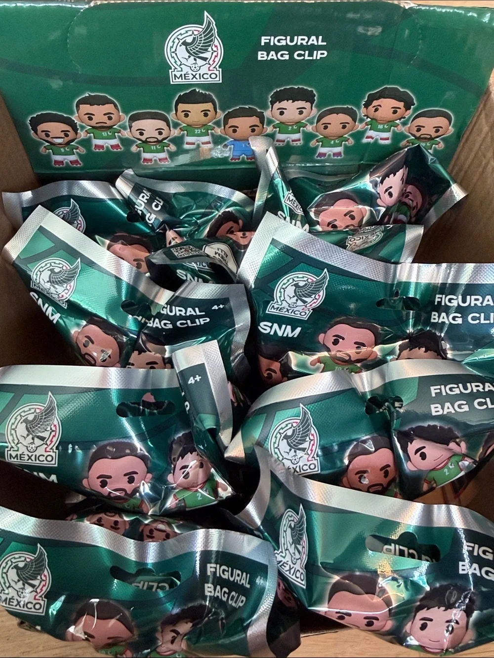 NWT Set of 9 México National Team Mystery Figural Bag Clips ⚽️🥅🇲🇽